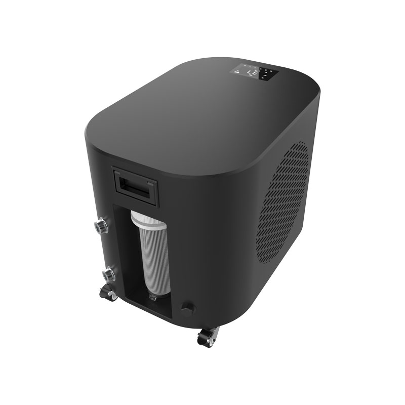 1HP आइस स्नान चकलर वाइफाइले पम्पको साथ नियन्त्रण गर्यो
